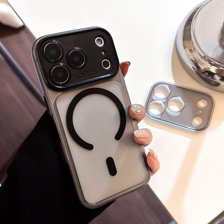 レンズカバー2つ iPhone17/17Proケース MagSafe対応 iPhone17Promax/16Pro/15Proケース 指紋防止 耐衝撃頑丈[M6109]