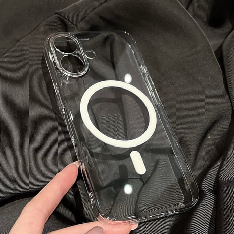 クリア iPhon17Pro/17Airケース 完全透明 黄ばまない iPhone17promax/17カバー MagSafe対応 定番アイテム [M5664]