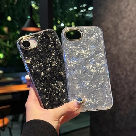 シェル柄 iPhone16eケース 上品 iPhone16pro/15/14proカバー ガールズに大人気 エレガント 丈夫[M5127]