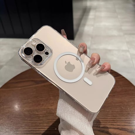 黄ばまない高透明 iPhone16Pro/16ProMaxケース  Magsafe 軽量薄型 iPhone15/14Pro/13promaxクリアケース  カメラ保護 ハード [M4694]