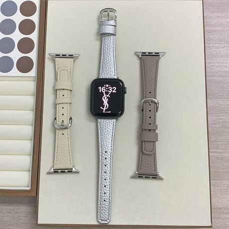 レザー Apple watchバンド エレガント アップルウォッチベルト Ultra3 series11 10 98 7 6 SE3 SE2  高級感 耐久性ある[M5800]
