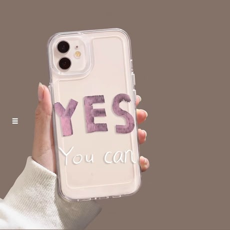 YES You can iPhone16pro/16plusケース ミラー/クリア iPhone15promax/14/13miniカバー シック シンプル風 [M5415]