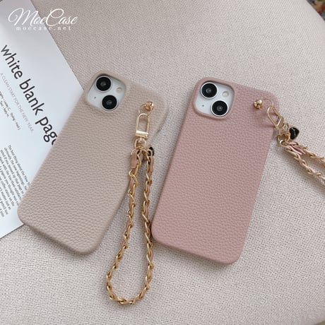 有名人愛用 iPhone14/15ケース 高級感レザー アイフォン13/12/11proカバー ストラップ付 シック トレンド [M2907]