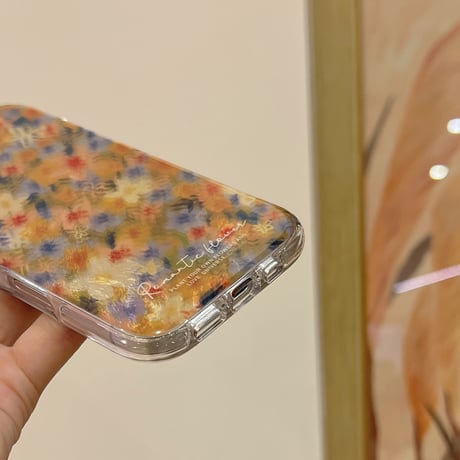 花柄 iPhone16/16Proカバー 秋冬ファッション iPhone15/14/13proケース おしゃれ かわいい 丈夫[M4849]