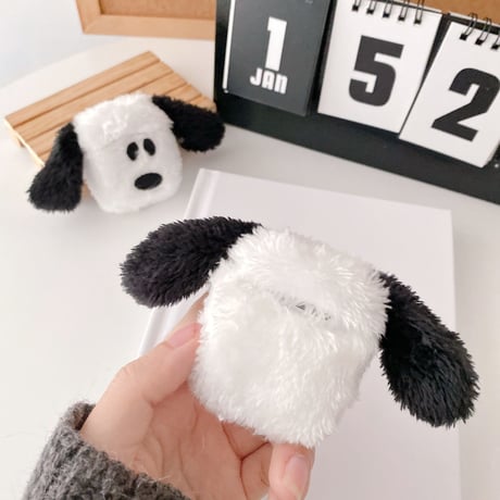 かわいい犬 airpodsproケース  ふわふわ エアポッツカバー   暖かい 秋冬グッズ  面白い M1109
