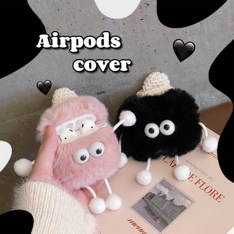 帽子つけるモンスター AirPodsPro2ケース 可愛すぎお揃い airpodsカバー  フモフモ お揃い ギフトにおすすめ[M2325]
