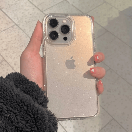 キラキラ iPhone17/16Proケース 透明 iPhone15plus/14pro/13カバー シンプル風 軽量 取り外しが簡単[M4923]
