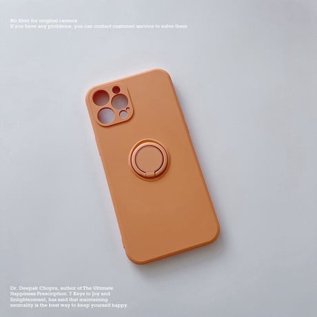 iPhone16/16Proケース リング付  高品質シリコン iphone15pro/14/13mini/12/11proカバー   シンプル  お揃い 手さわりよい スタンド[M2194]