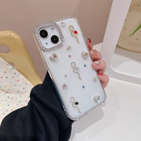 ダイヤ iphone16/16proケース  おしゃれ ジュエリー iphone15pro/14/13proケース エレガント 可愛い  [M5006]