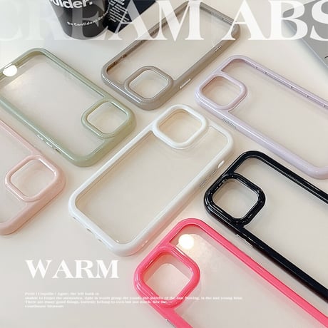 淡色クリア iPhone15/15plus/15proケース くすみカラー iPhone14/13/12proカバー お揃い 頑丈[M3529]