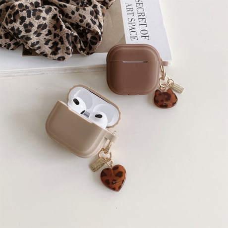 シリコン Airpods4ケース 豹柄キーホルダー付 Airpodspro2カバー Airpods3/2 指紋防止 可愛い[M4913]