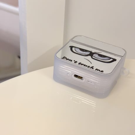 可愛い顔 Airpods4ケース 鏡付き AirpodsPro2ケース airpods3/2カバー ハートキーチェーン付 ギフトにおすすめ [M5325]