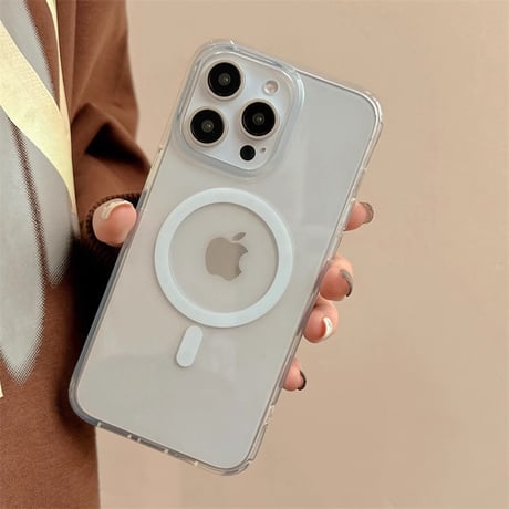 高級感 Magsafe iPhone15pro/15カバー オーロラ/レーザーカラー クリアアイフォン14プロ/13/12ケース 高品質 [M4383]