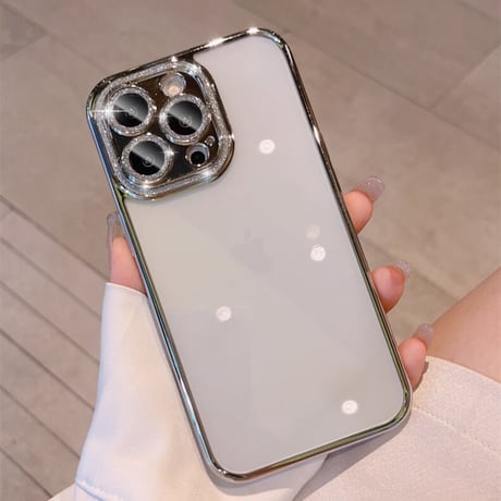 カメラ全面保護 iPhone14pro/14promaxケース キラキラおしゃれ iphone13/12カバー  滑り止め加工 黄ばまない[M2332]