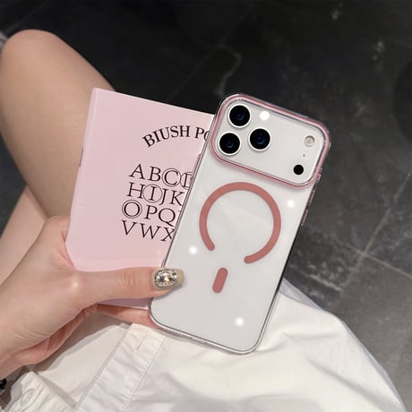 高透明 MagSafe iPhone17Pro/17ProMaxケース  黄ばまない クリアiPhone17/17Airケース シンプル 軽量薄型 男女[M5630]