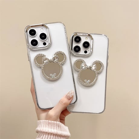 ジュエリーミラー iPhone16/16Proケース 透明 iPhone15/14plus/12カバー おしゃれ 人気品 [M4612]
