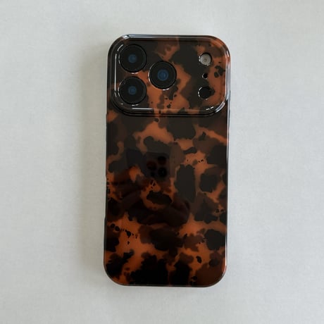 琥珀柄 iPhone17Pro/17ケース べっ甲柄 iPhone17Promax/17Airカバー カメラ保護  おしゃれ トレンド[M5702]