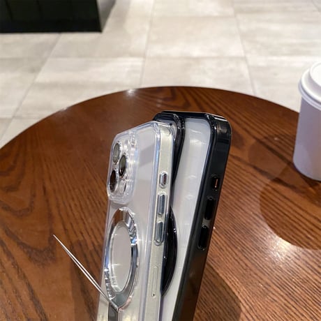 黄ばまない iPhone15pro/15promaxケース  MagSafeリングスタンド レンズフイルム iphone14/13pro/12カバー 耐衝撃 高機能[M4137]
