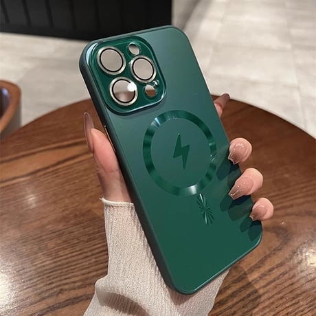 MagSafe対応 iPhone15Pro/15ProMaxケース 指紋防止 耐衝撃 iPhone14/13/12proケース レンズ保護 丈夫耐久性[M3879]