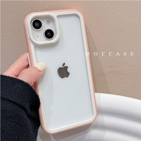 バンパー iPhone14/14proカバー 放熱 iPhone13/12/11promaxケース カラー枠 頑丈耐衝撃 シンプル風  男女兼用[M3191]