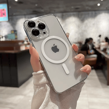 MagSafe対応 iPhone17ProMax/16proケース クリア 高透明度 レンズフイルム付シンプル 高品質 ハードケース[M3481]