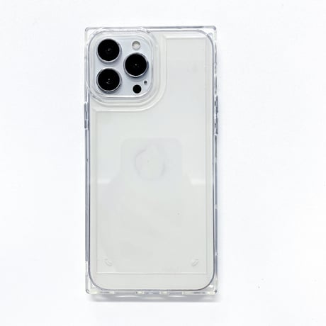 スクエア クリアiphone13/12promaxケース 高透明感 iphoneXS/11promaxカバー   シンプル無地  ツヤあり [M1966]