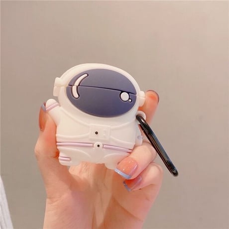 宇宙飛行士 airpods3第3世代カバー  可愛い エアポッツプロケース  フック付  個性  面白いM939