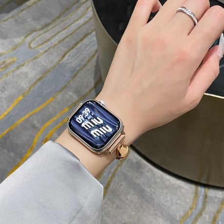 金属 Apple watch Series10バンド おしゃれ アップルウォッチバンド Ultra series8 7 6 5 4  3 2 SE SE2 高品質高級感[M5115]