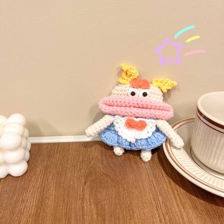 ニットgirl AirpodsPro2ケース かわいいぬいぐるみ airpods3/2/1保護カバー キュート 人気 ギフトにおすすめ[M3331]