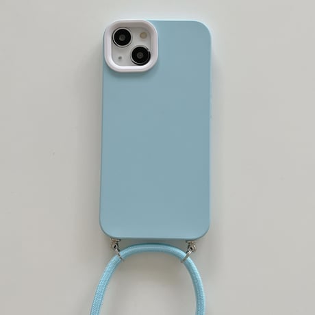 長いストラップ付 iphone14/13promaxケース シンプル風手さわりいいアイフォン12/11promaxカバー 便利 持ちやすい[M2152]