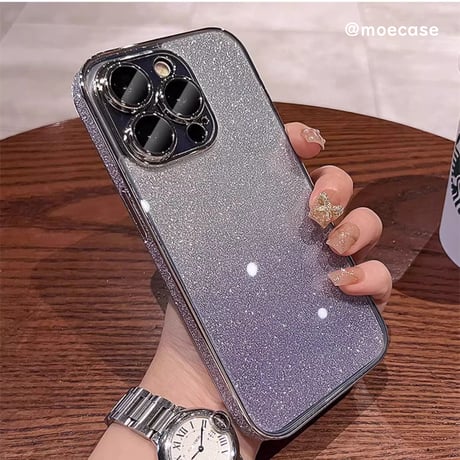 キラキラ iPhone15/15plus/15proケース オシャレ ラメ入り iPhone14/13proカバー  カメラ保護カバー付 綺麗 女子力アップ [M3560]