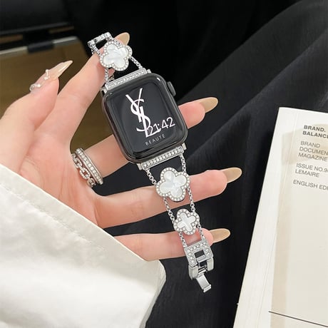ジュエリー AppleWatchベルト キラキラチェーン メタル アップルウォッチ Ultra3/2/1 Series 10/9/8 SE3/2/1 高級感 エレガント[M5652]