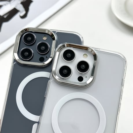 MagSafe クリア iPhone15/15proケース 黄ばまない iPhone14promax/13/12カバー 耐久性あり 便利 落下防止[M4249]