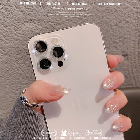 カメラレンズカバー  オシャレ iphone13/12/11シリーズ対応 ジュエルデコ レンズフイルム  キラキラ 男女兼用 ファッション 使いやすいM1415