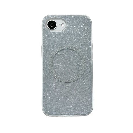 キラキラ iPhone17e/16eケース MagSafe対応 iPhone17Pro/16ProMax/15ケース ラメいり 丈夫 光沢感[M6204]