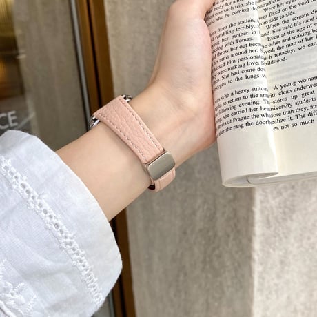 レザー製 Apple watchバンド マグネット式 アップルウォッチベルト Ultra3 series11 10 98 7 6 SE3 SE2  使いやすい[M5755]