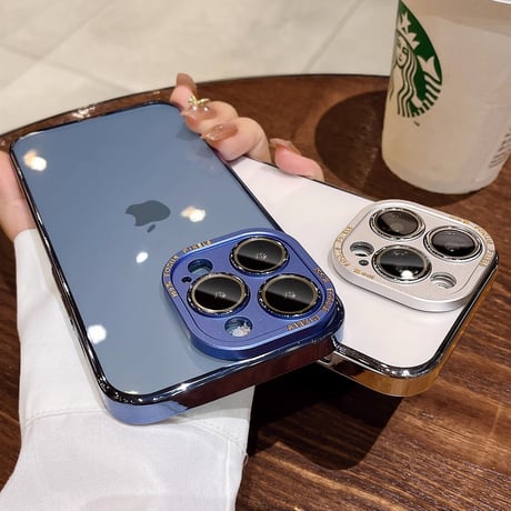 カメラレンズ保護 iPhone15Pro/16ProMaxケース 高級感耐衝撃 iPhone14pro/13Proクリアケース 耐久性 丈夫 高透明[M3580]