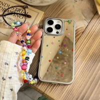 春夏向け iPhone16Pro/16ケース 鏡付  iPhone15Pro/14/13proカバー 多彩ストラップ 可愛い 丈夫 メイク直しに便利[M5182]