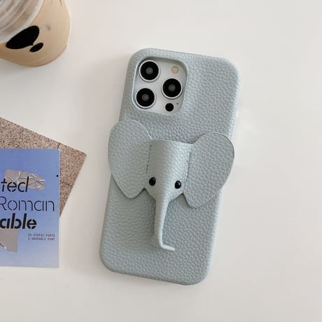 象 iPhone15/14proカバー レザー製 iPhone13pro/12/11proケース かわいい 高品質 有名人愛用ギフトにおすすめ [M3402]