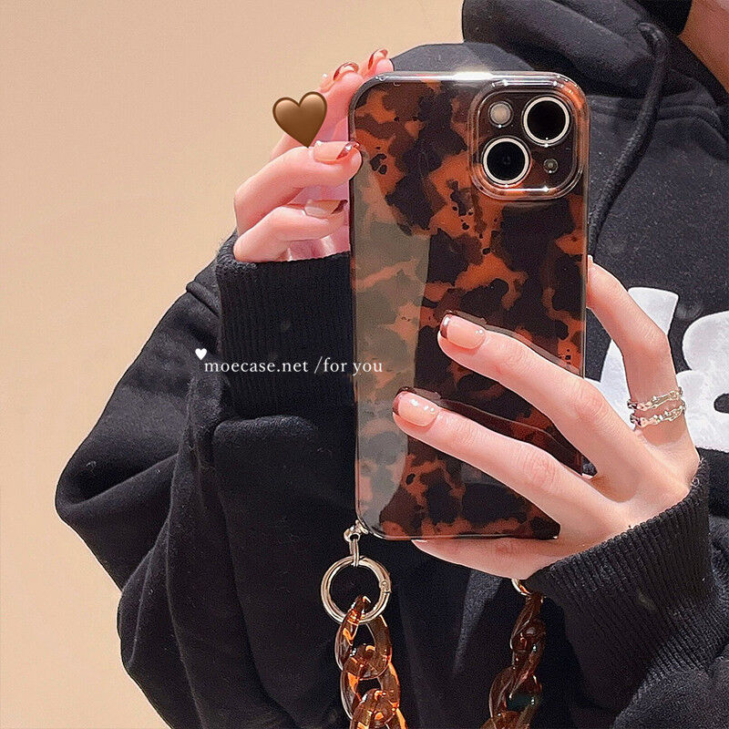 べっ甲柄 iPhone14Pro/15ケース 透明感 高級 アイフォン13/12/11prom