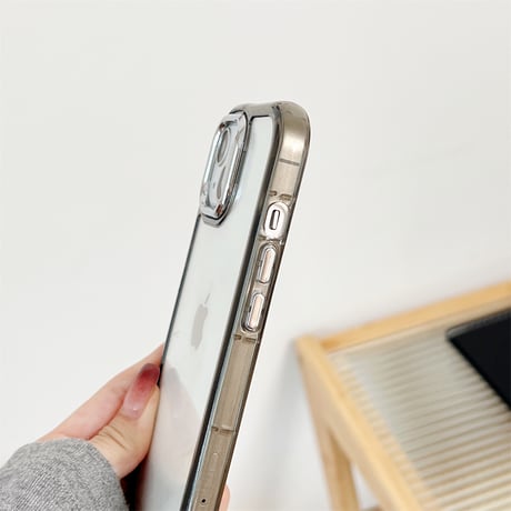 丈夫 iPhone15/15promaxケース シンプル風 アイフォン14promax/13pro/12ケース 透明感 持ち運びやすい [M4531]