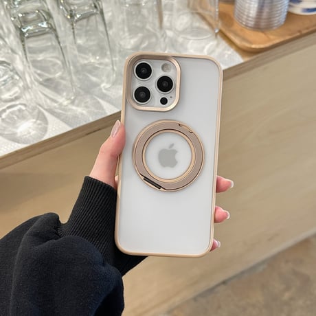 Magsafeリングスタンド iPhone16Pro/16ProMaxケース 高品質高機能 iPhone15Pro/14proケース 定番 指紋防止 飽きないデザイン[M5141]