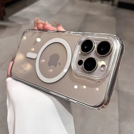 カメラコントロールカバー付 iPhone16Proケース iPhone16 iPhone16ProMax MagSafe対応 黄ばまない 高透明 光沢感 耐衝撃加工 丈夫 抗菌性[M4843]
