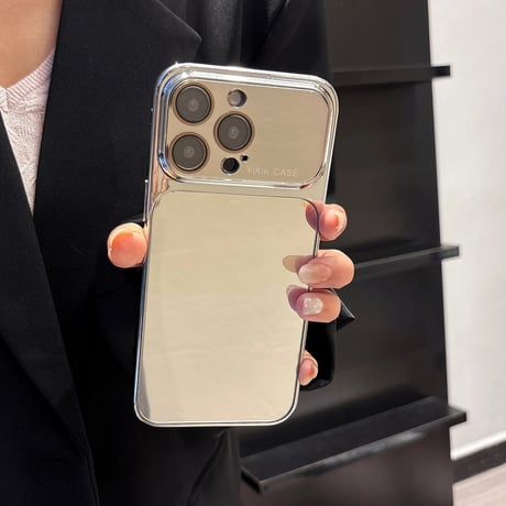 メタルミラー iPhone17Pro/17ケース 耐久性に優れる iPhone16ProMax/15Pro/14ケース カメラ保護 便利人気品[M6531]