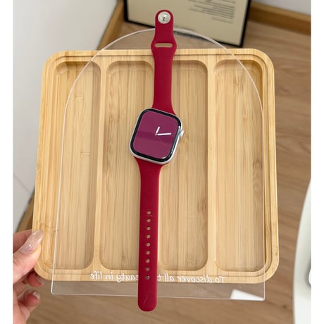 シリコン AppleWatchバンド シンプル風 シック Series11/10/9 Ultra series8 7 6 5  SE アップルウォッチベルト 使いやすい[M6511]