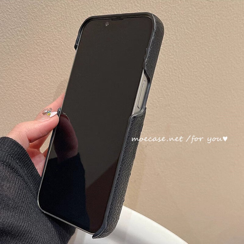 交通カードポケット付 iphone15/14proケース キルティングレザー