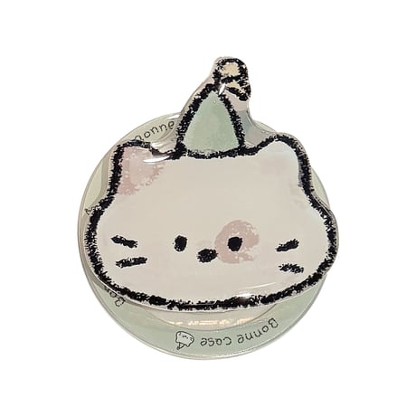 可愛い動物スマホグリップ  マグネット式タイプ 猫/熊/犬/象  便利 おしゃれ 可愛い ギフトに最適[M5417]