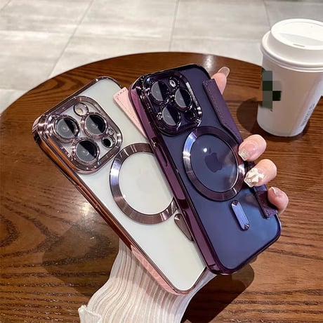 手帳型 iPhone16Pro/16ProMaxケース ICカード収納 レザーiPhone15Pro/14plus/13カバー magsafe対応 レンズカバー [M4625]