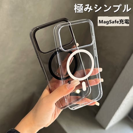 クリア iPhone17/17proケース MagSafe対応 高透明 iPhone17ProMax/17Airカバー 耐衝撃 薄型 黄ばまない [M5600]