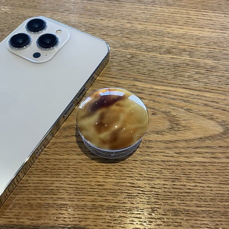 大理石調 ガラス スマホグリップスタンド  かわいいオシャレ 粘着タイプ 個性ファッション 全機種対応 ギフトにおすすめ[M2600]